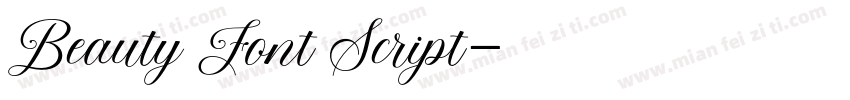 Beauty Font Script字体转换